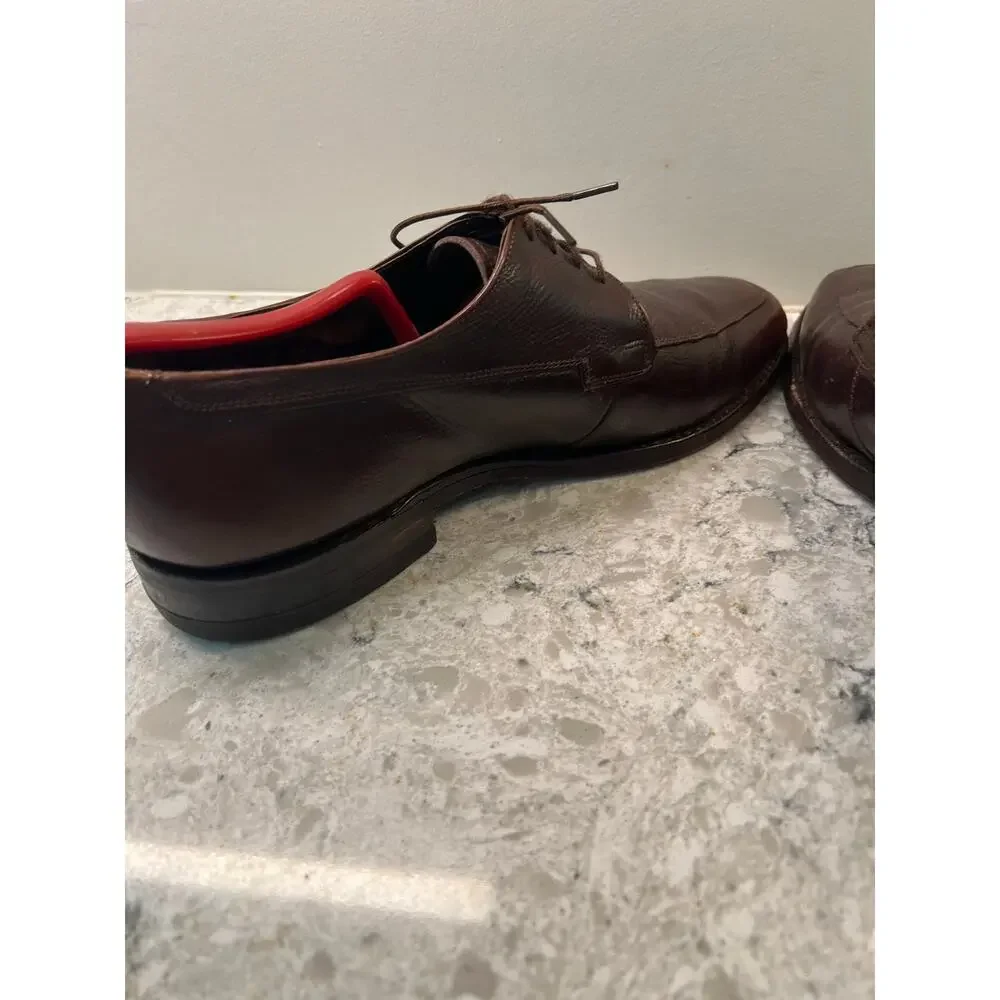 The Florsheim Shoe Men's Brown Leather Lace Up Dress Shoes Size 8.5 JL